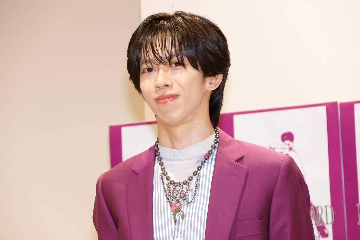 イベントに登壇した超特急・リョウガ【写真：ENCOUNT編集部】