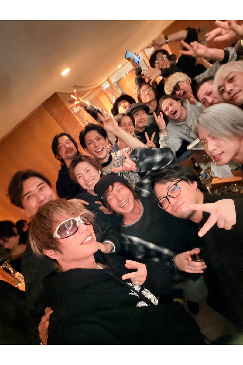 GACKTが開催した新年会の様子【写真：X（＠GACKT）より】