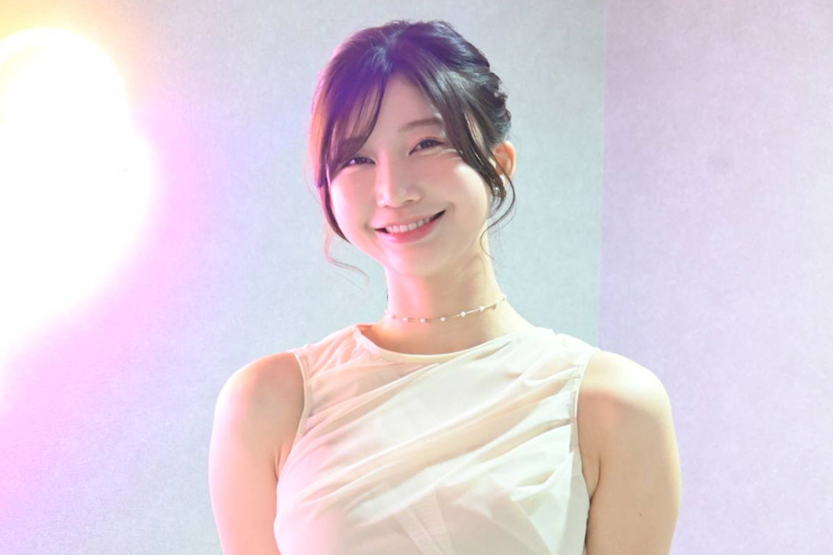 取材会に出席した小倉ゆうか【写真：ENCOUNT編集部】