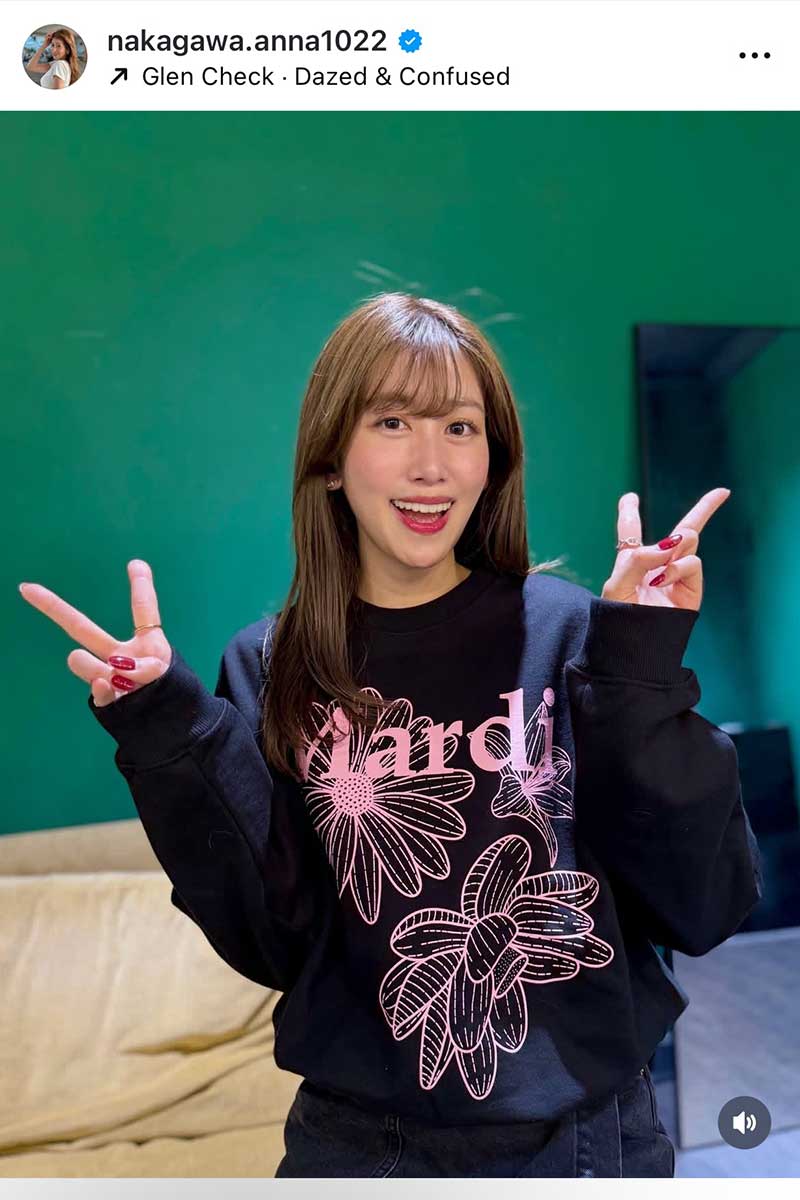 中川安奈【写真:インスタグラム(@nakagawa.anna1022)より】