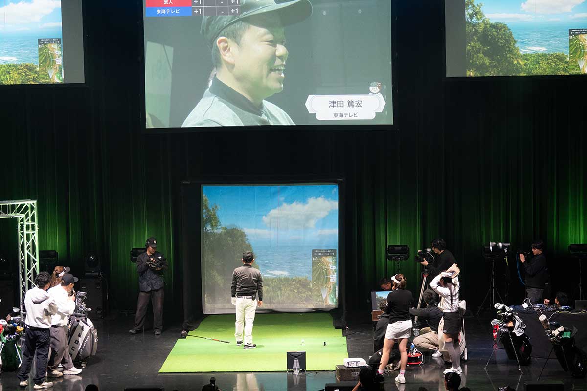 第1打がOBゾーンに入る瞬間を見て、愕然とするダイアンの津田篤宏【写真:ENCOUNT編集部】