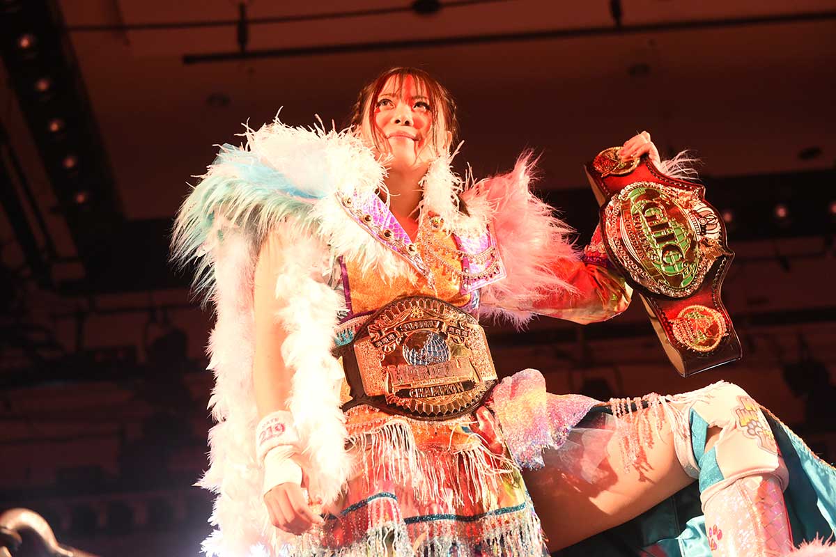 マリーゴールド移籍後は2本のベルトを獲得【写真：(C)マリーゴールド】