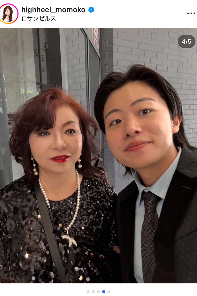 ハイヒール・モモコの実際の投稿【写真:インスタグラム(@highheel_momoko)より】