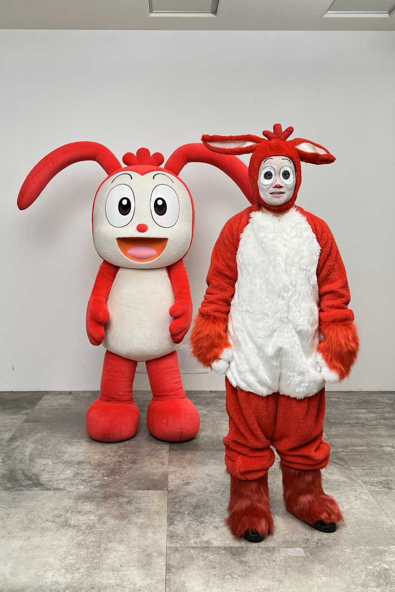 コラショ（左）とキンタロー。【写真：X（＠shinkenzemiprom）より】