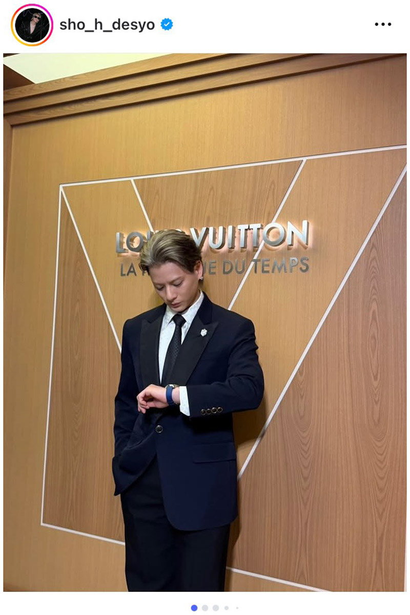 平野紫耀【写真：インスタグラム（＠sho_h_desyo）より】
