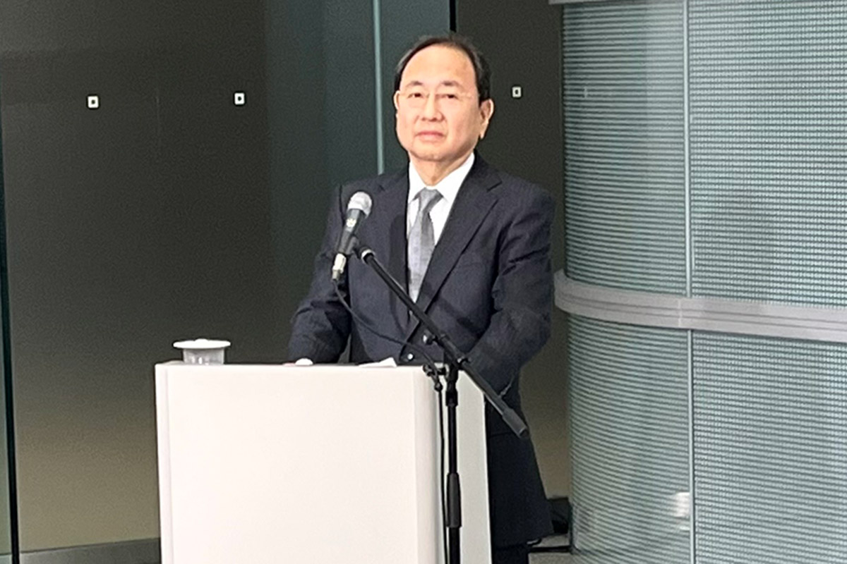 取材対応した清水賢治社長【写真：ENCOUNT編集部】