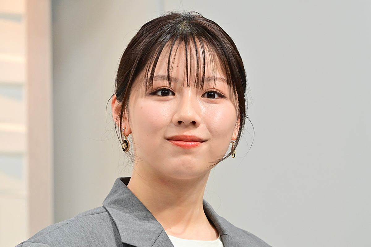 制作発表記者会見に登壇した渡邉美穂【写真：ENCOUNT編集部】