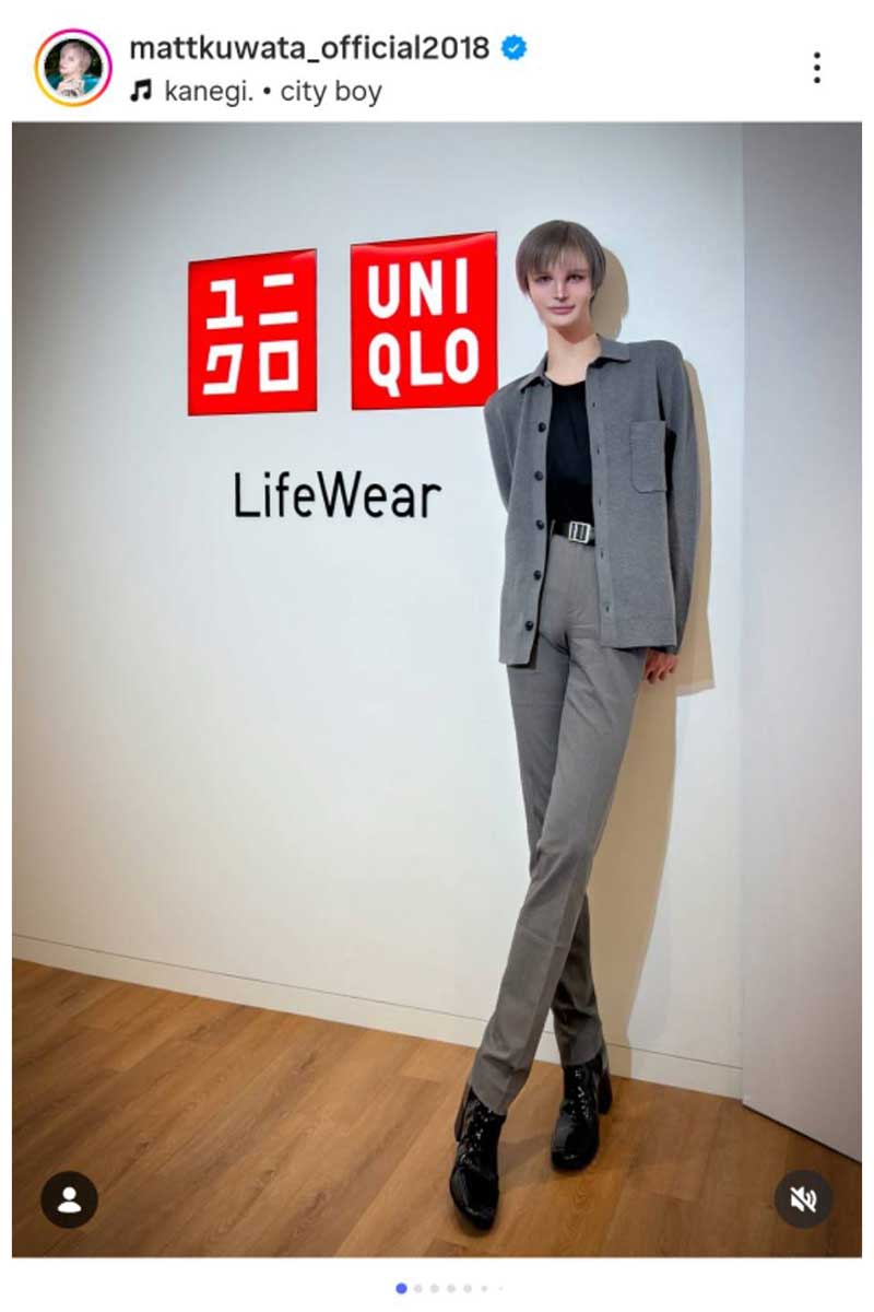 Mattの実際の投稿【写真：インスタグラム（＠mattkuwata_official2018）より】