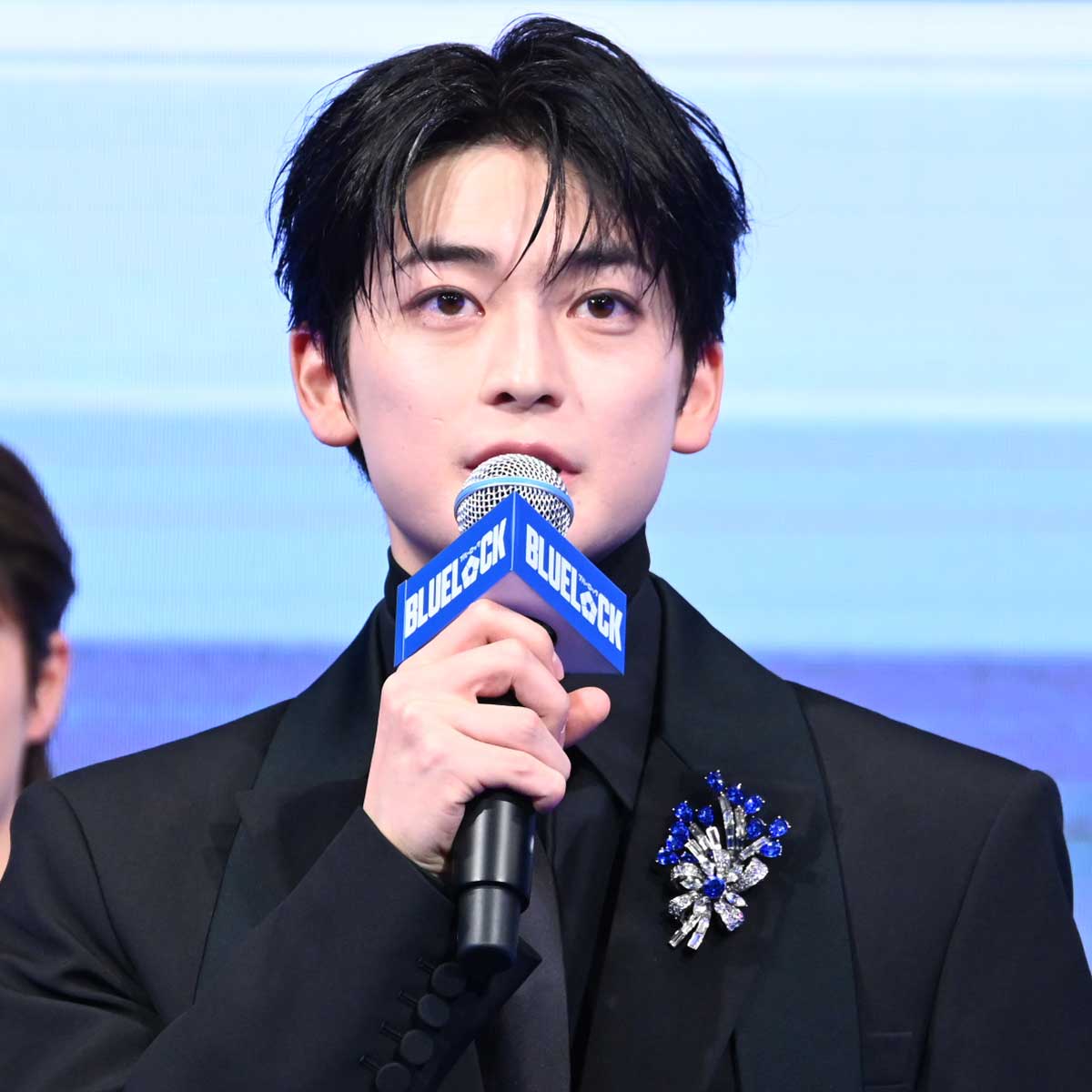 実写映画『ブルーロック』製作報告会に出席した高橋文哉【写真：ENCOUNT編集部】