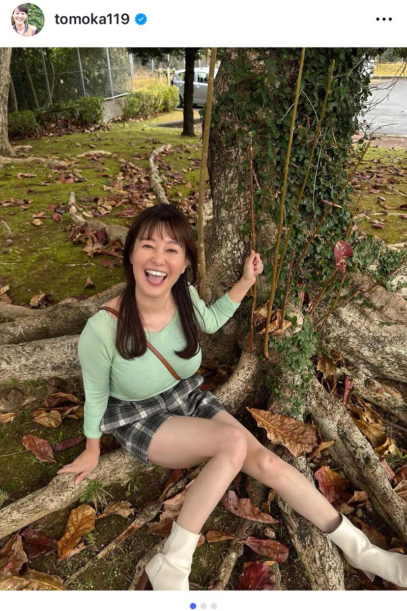 竹中知華アナウンサー【写真：インスタグラム（＠tomoka119）より】