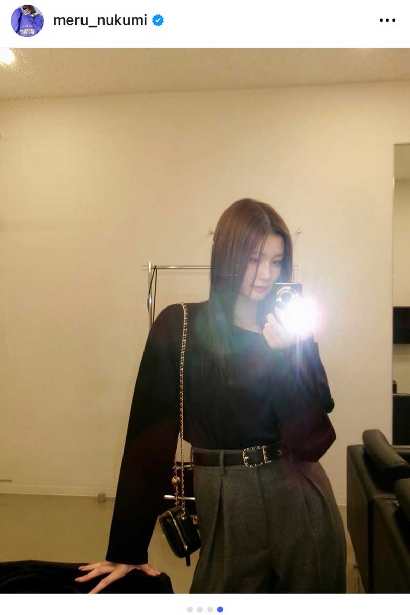 生見愛瑠【写真：インスタグラム（@meru_nukumi）より】