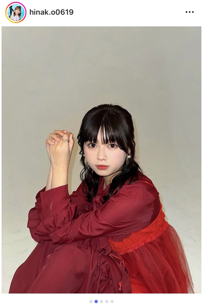 長浜広奈の実際の投稿【写真：インスタグラム（＠hinak.o0619）より】