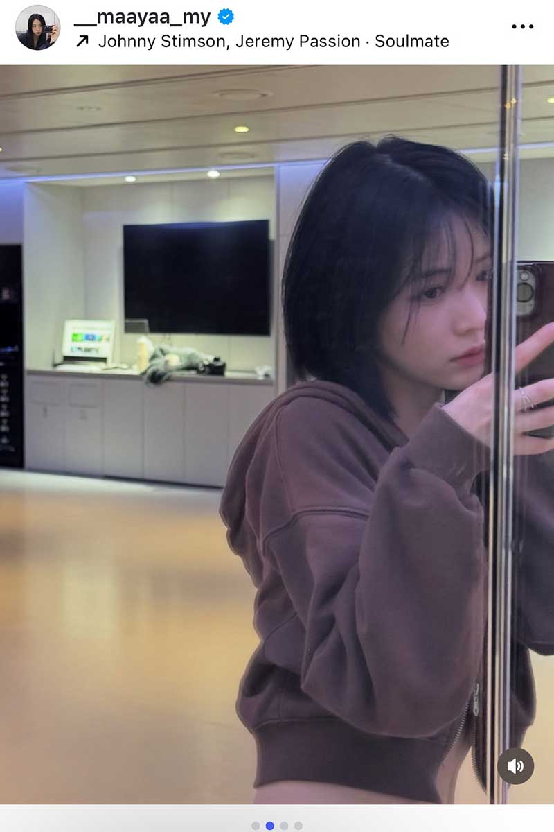 NiziU・MAYAの実際の投稿【写真:インスタグラム(@__maayaa_my)より】