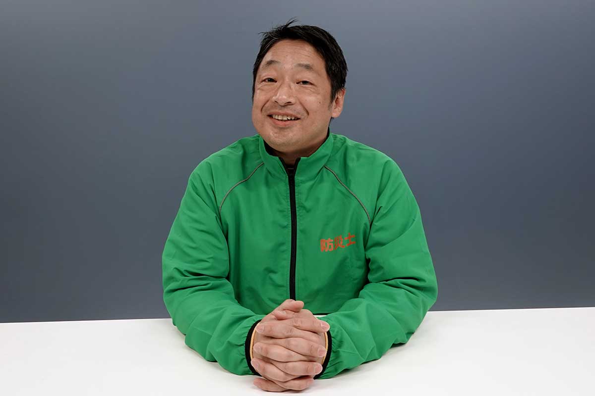 災害はいつ起こるか分からないと語る【写真：ENCOUNT編集部】