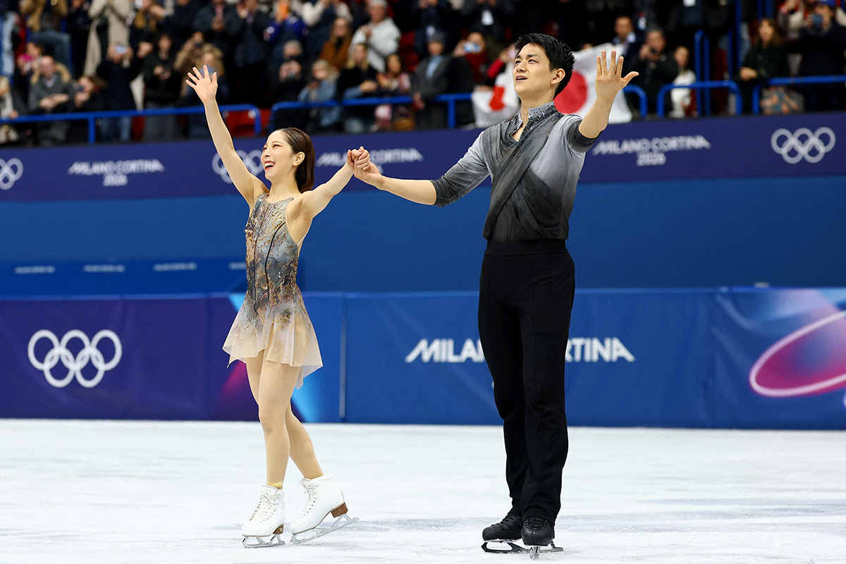 “りくりゅう”こと三浦璃来(左)と木原龍一【写真:ロイター】