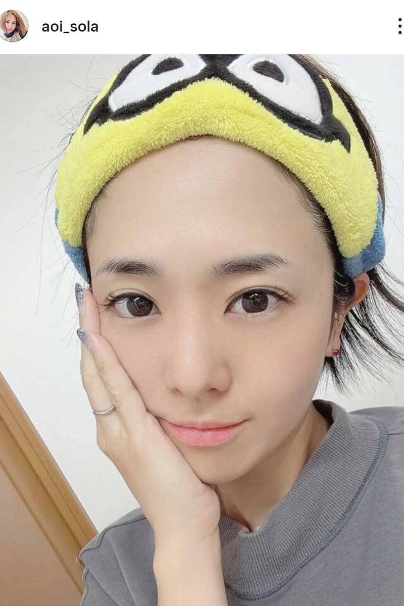 蒼井そらの実際の投稿【写真：インスタグラム（＠aoi_sola）より】