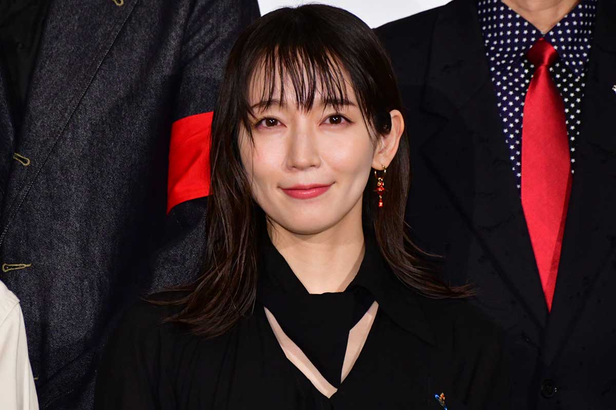 舞台あいさつに登場した吉岡里帆【写真：ENCOUNT編集部】