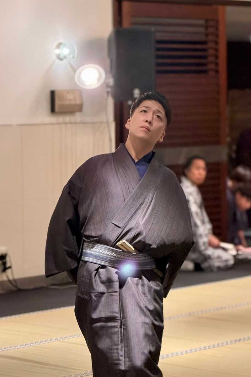 最終稽古に余念がない中村米吉【写真:事務所提供】