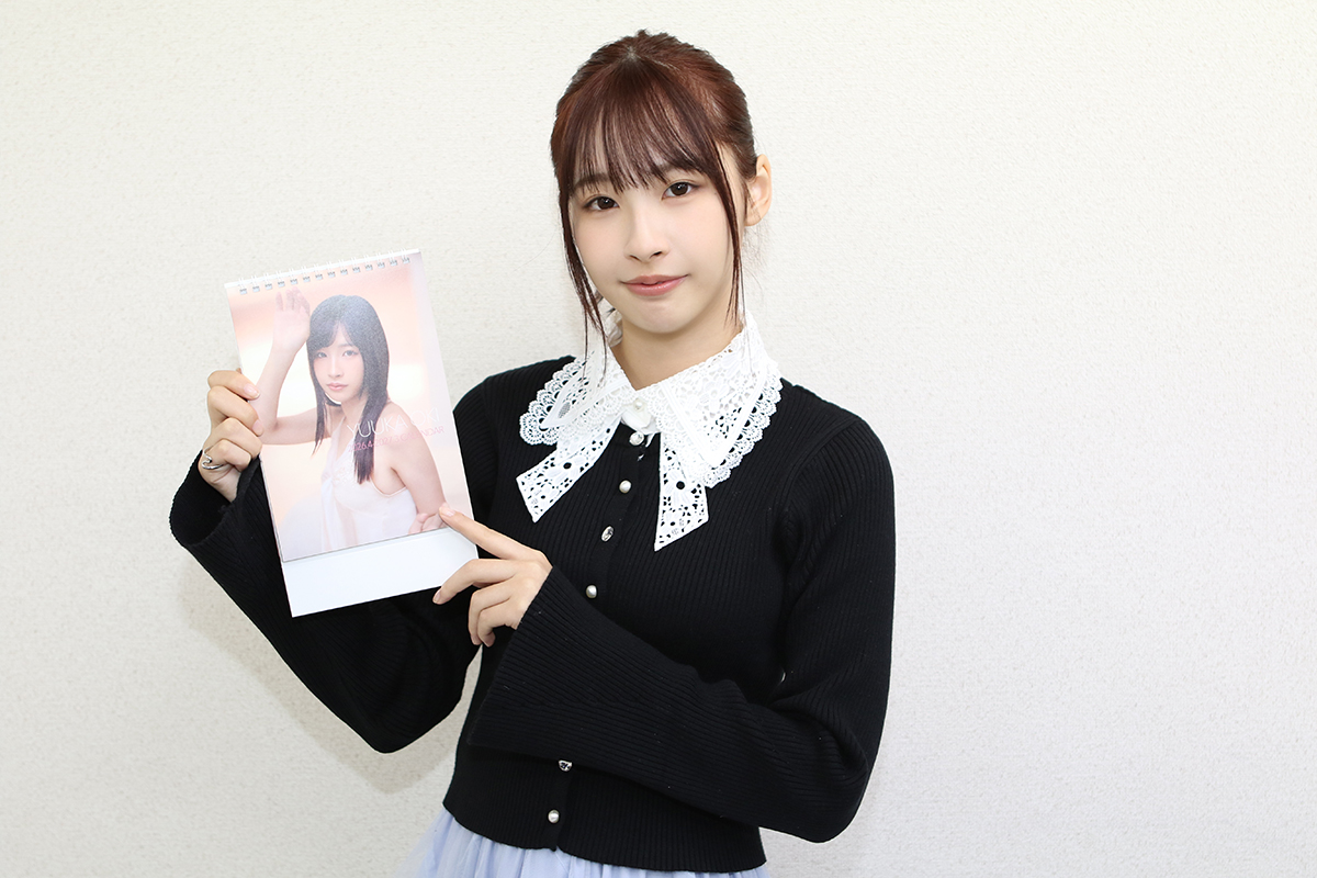 カレンダーでは「ナチュラルな自分」にこだわった【写真:ENCOUNT編集部】