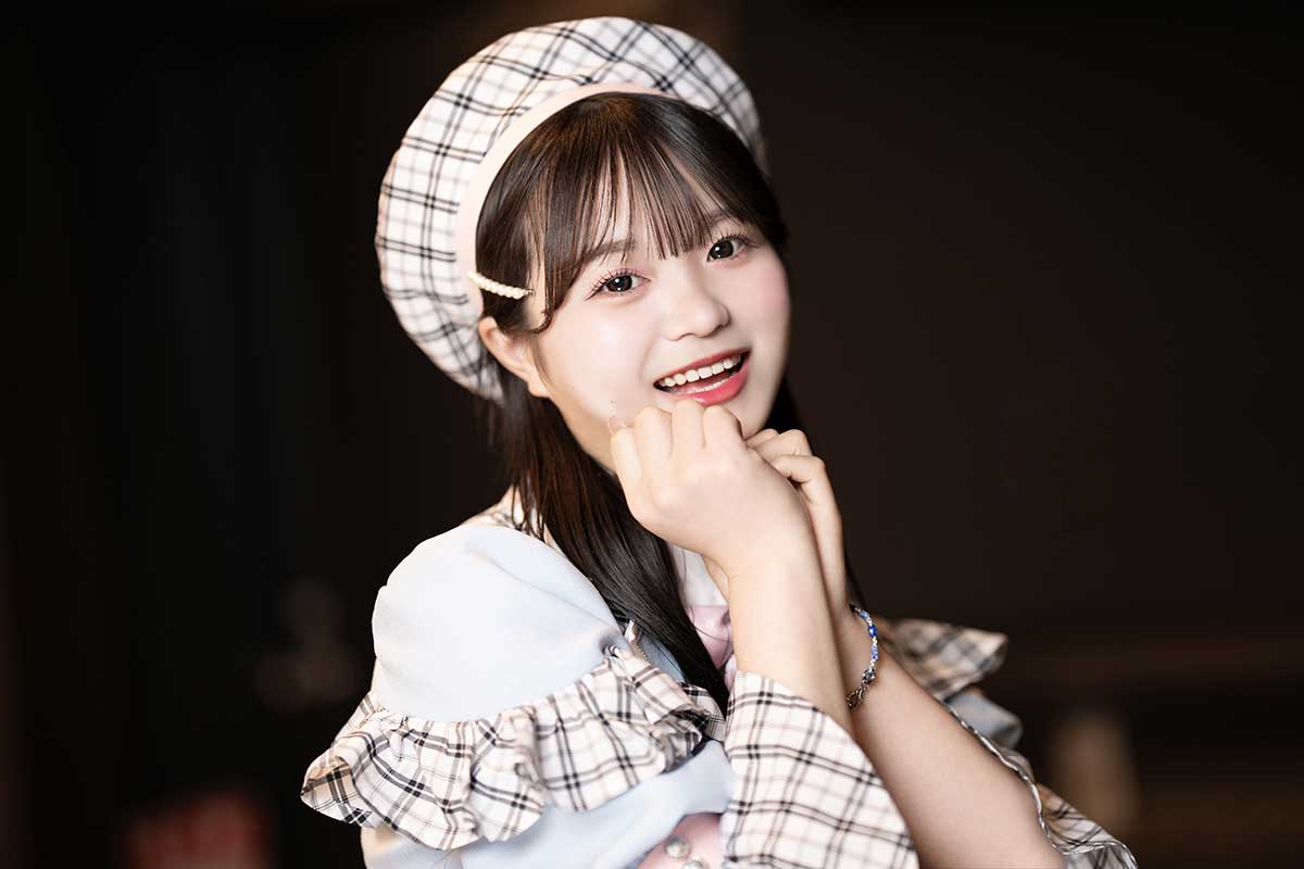 「アイドルの最上級」という目標を掲げた【写真:増田美咲】