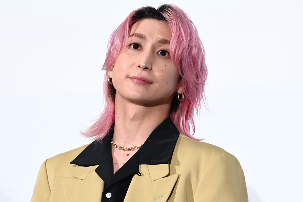 舞台あいさつに登壇したSnow Manの佐久間大介【写真：ENCOUNT編集部】