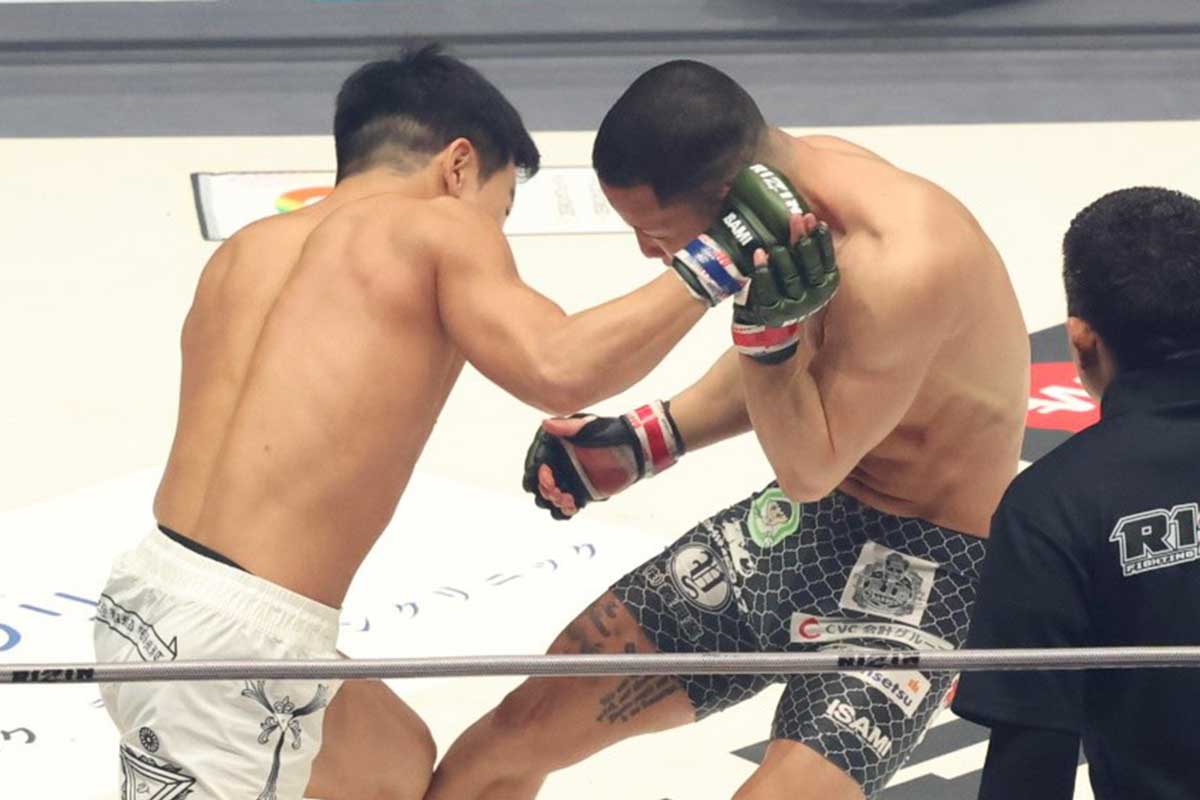 【RIZIN】元修斗2階級王者、覚悟の日韓戦でボコボコKO敗戦　顔面から激しく出血…初参戦から痛恨3連敗