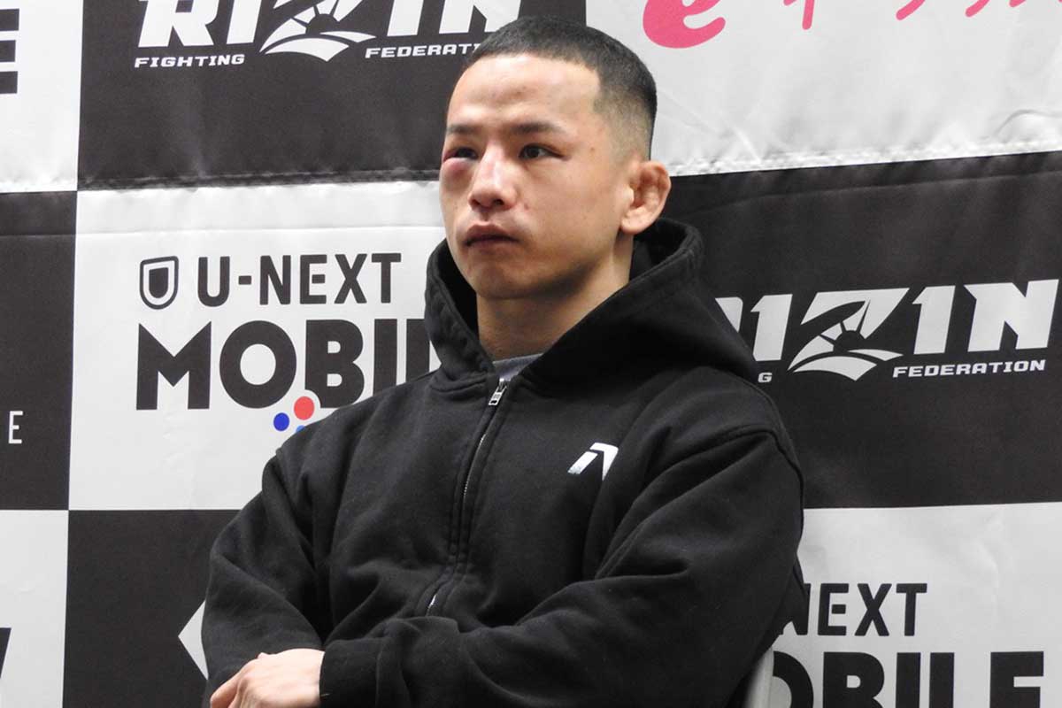 【RIZIN】元修斗2階級王者、今後の去就は「まだ考えられない」　KO敗戦で呆然会見、右目は腫れ上がり「完全に攻略された」