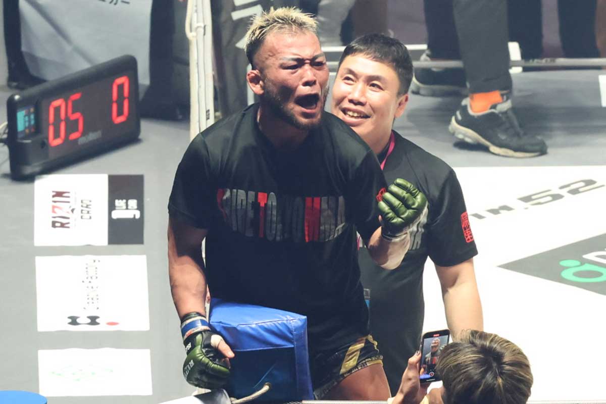 【RIZIN】3日前に緊急オファー、2日で8kg落とした武田光司がロシア戦士撃破　勝利の咆哮「ただいまって感じです！」