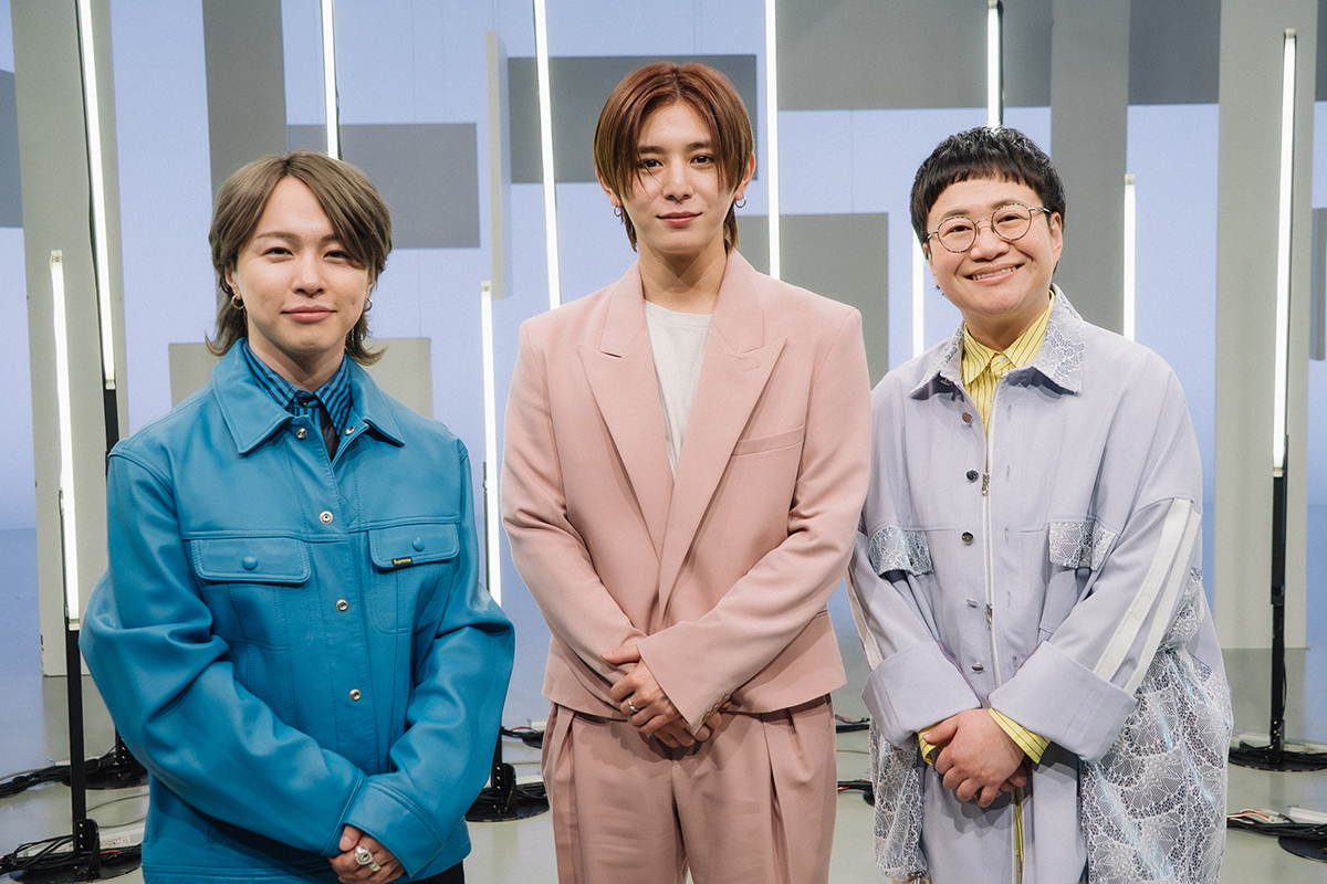 『うぶごえ』に出演する（左から）syudou、Hey! Say! JUMPの山田涼介、ハリセンボンの近藤春菜【写真：(C)日本テレビ】