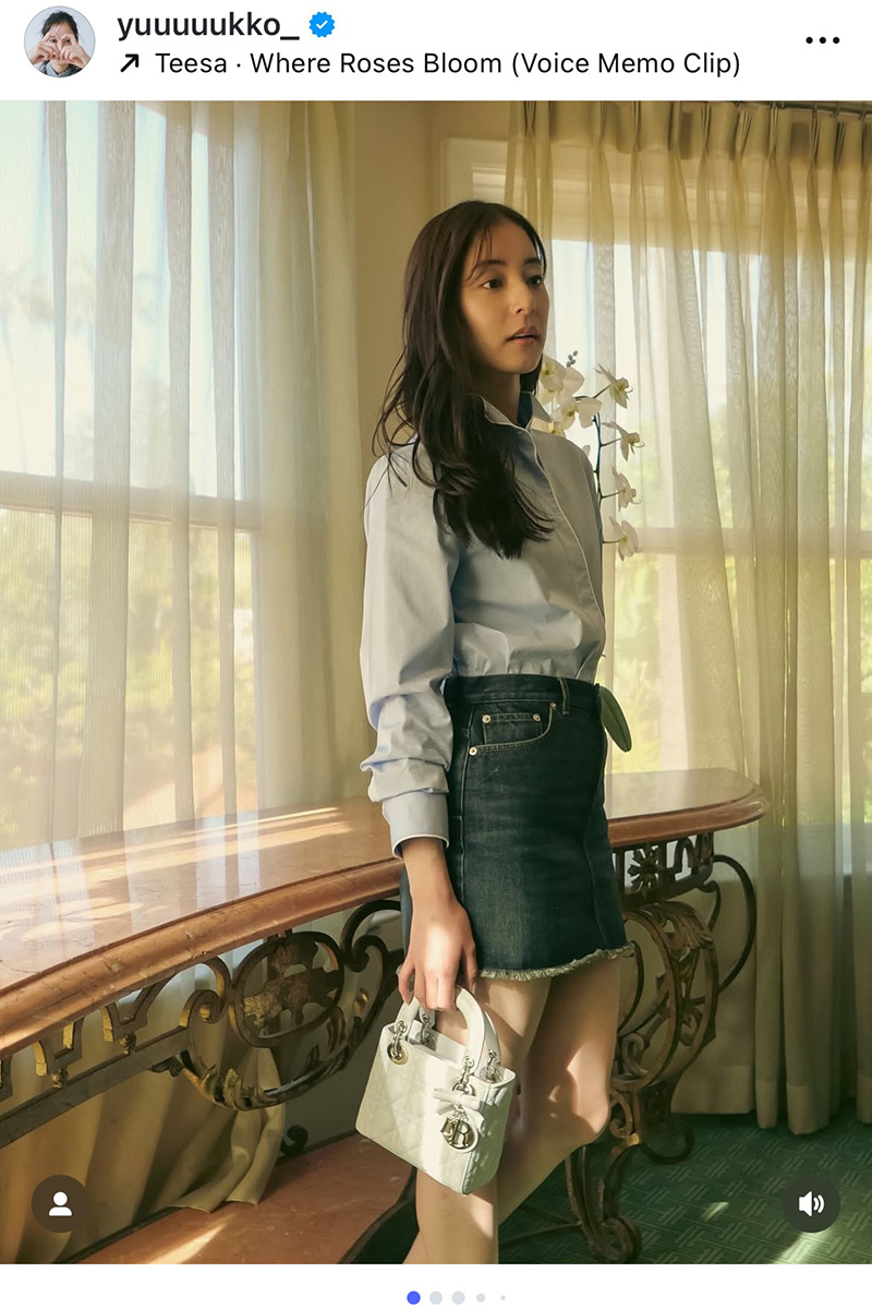 新木優子【写真：インスタグラム（＠ yuuuuukko_）より】