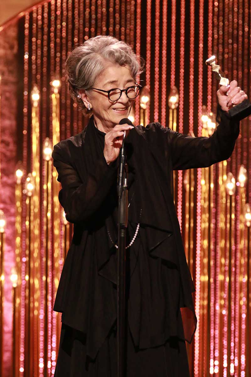 最優秀主演女優賞を受賞した倍賞千恵子【写真：(C)日本アカデミー賞協会】