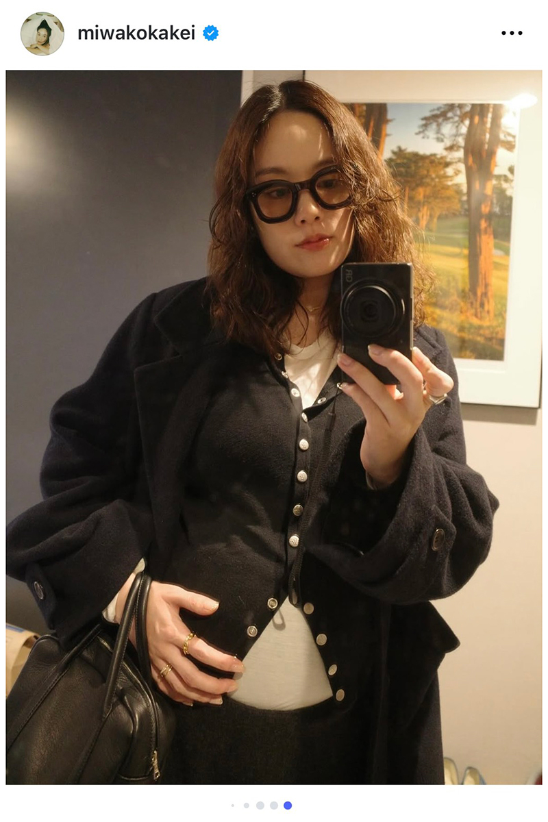 筧美和子の実際の投稿【写真：インスタグラム（＠miwakokakei）より】