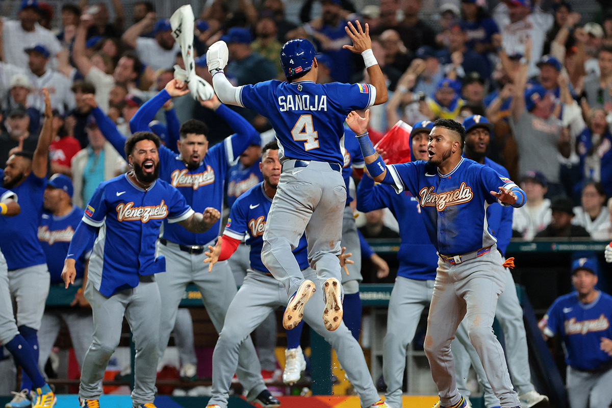 WBC決勝でアメリカを破ったベネズエラ【写真：ロイター】