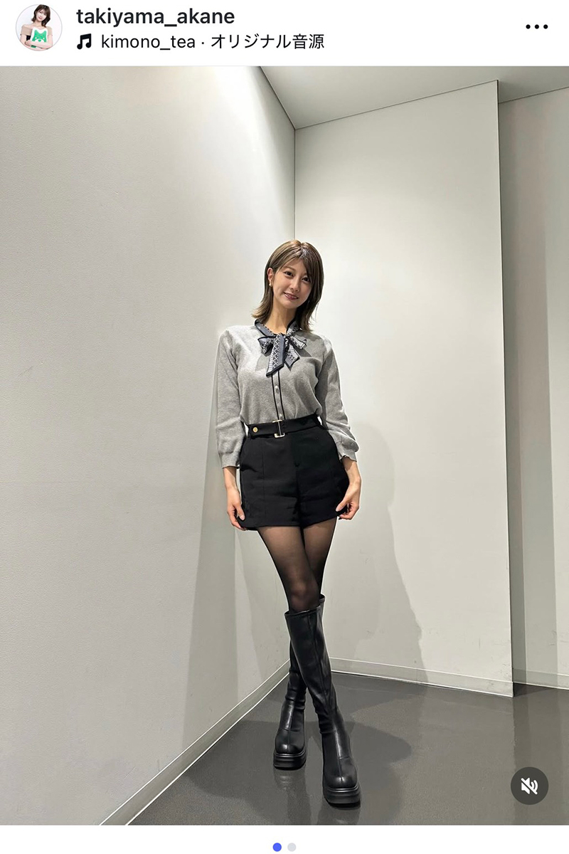 ABEMAの瀧山あかねアナウンサー【写真：インスタグラム（＠takiyama_akane）より】