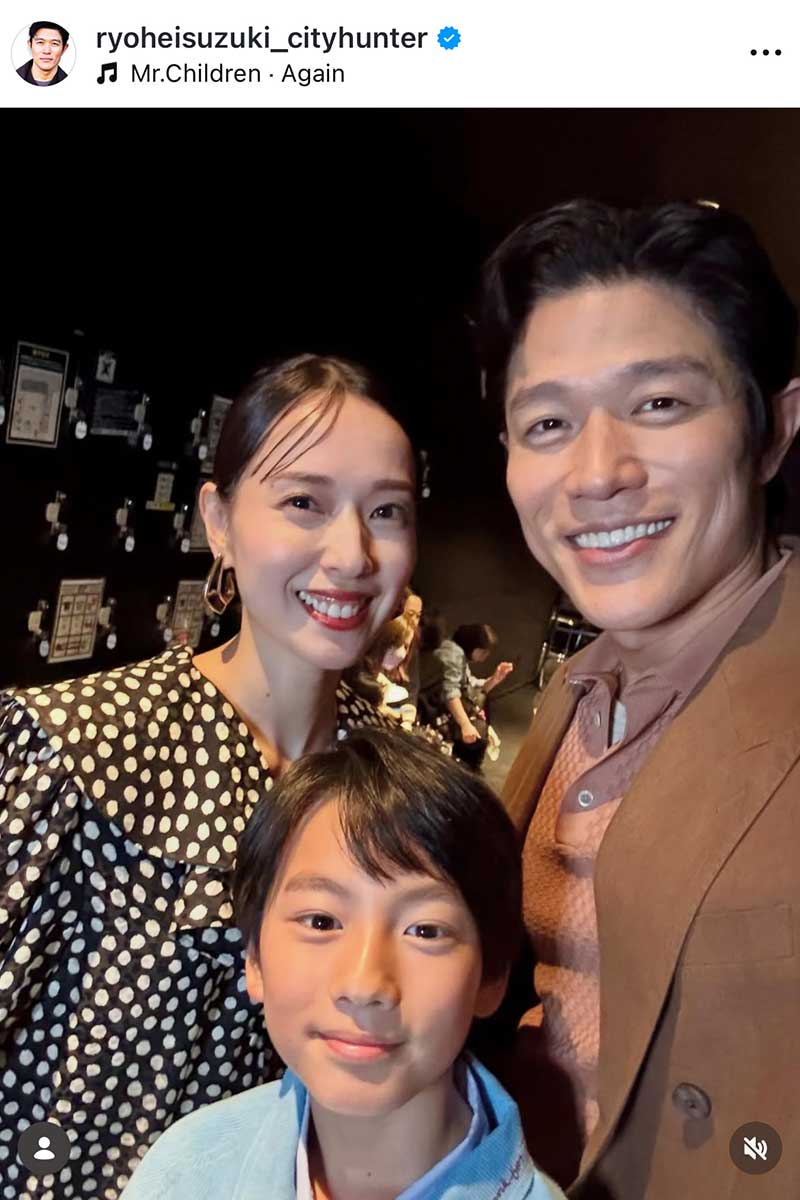 鈴木亮平の実際の投稿【写真：インスタグラム（@ryoheisuzuki_cityhunter）より】