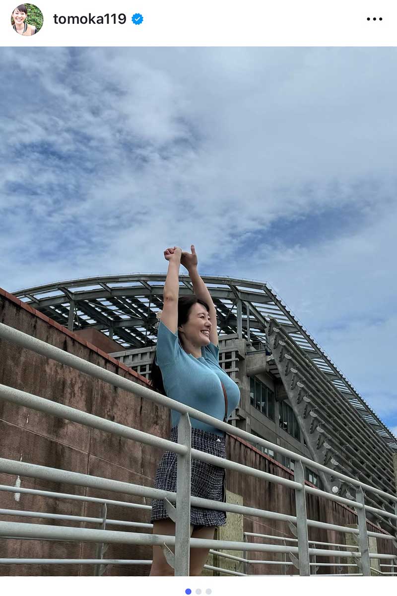 竹中知華アナウンサー【写真：インスタグラム（＠tomoka119）より】