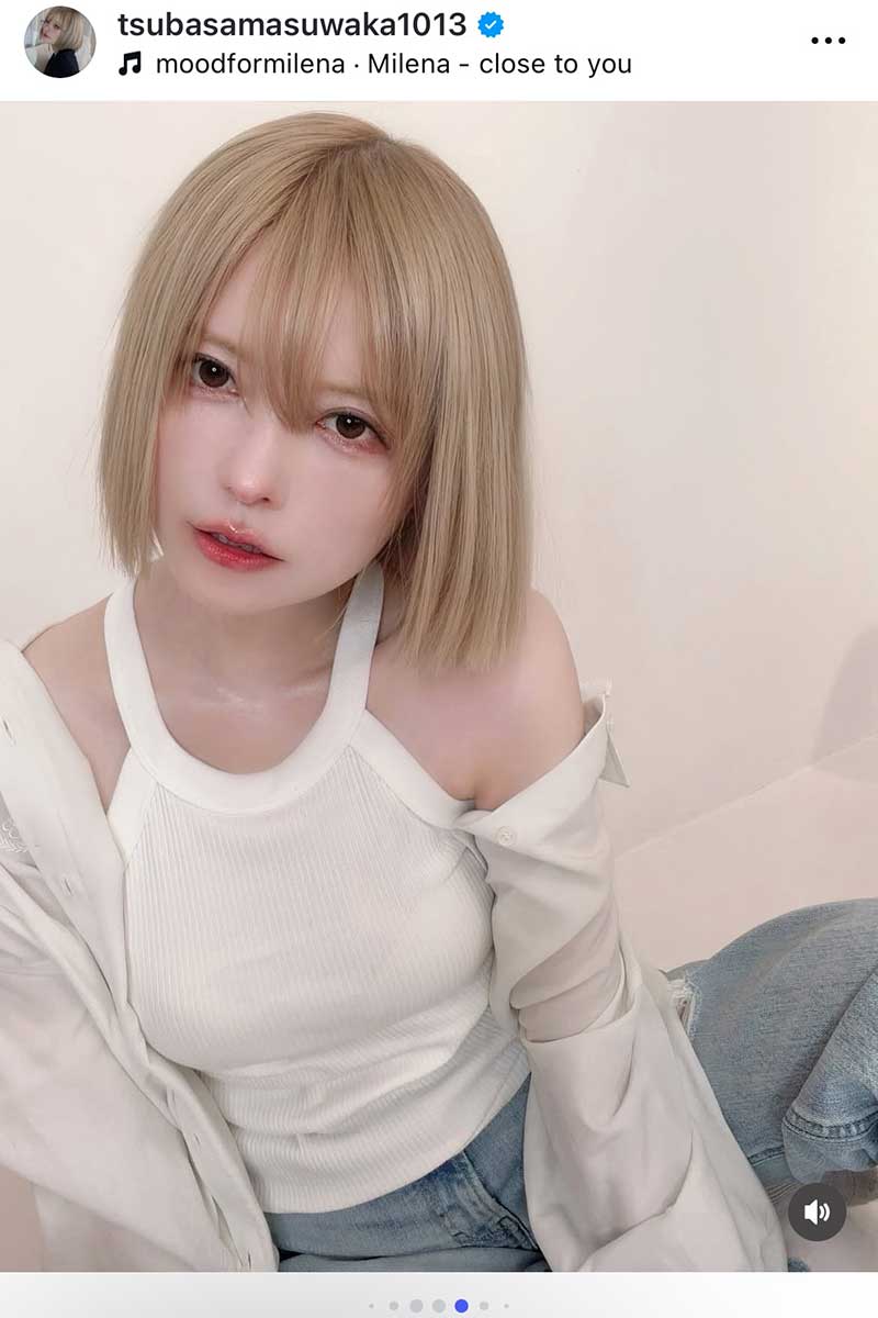 益若つばさの実際の投稿【写真:インスタグラム(@tsubasamasuwaka1013)より】