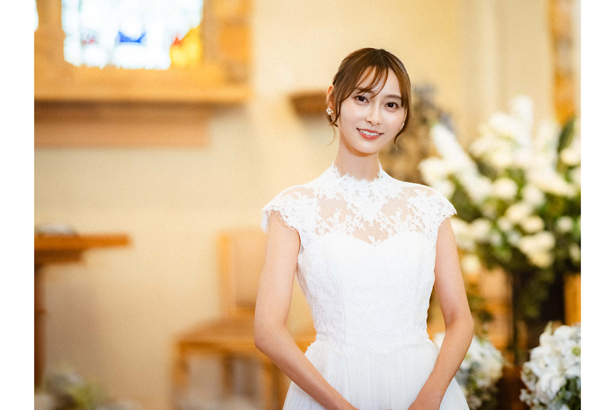 乃木坂46弓木奈於、『失恋カルタ』第1話にサプライズ出演　梅澤美波と同期役で花嫁姿披露