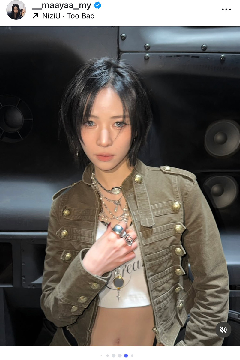 NiziUのMAYA【写真:インスタグラム(@__maayaa_my)より】