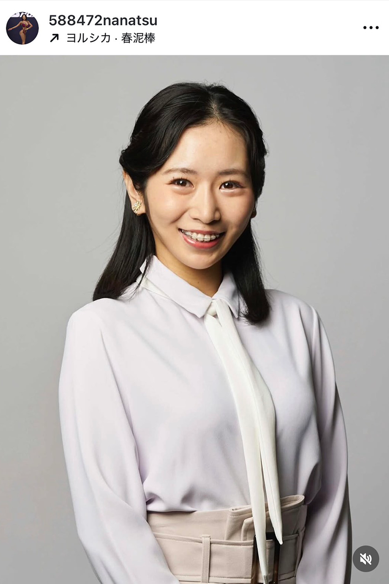 NHKの小林菜夏アナウンサー【写真：インスタグラム（＠588472nanatsu）より】