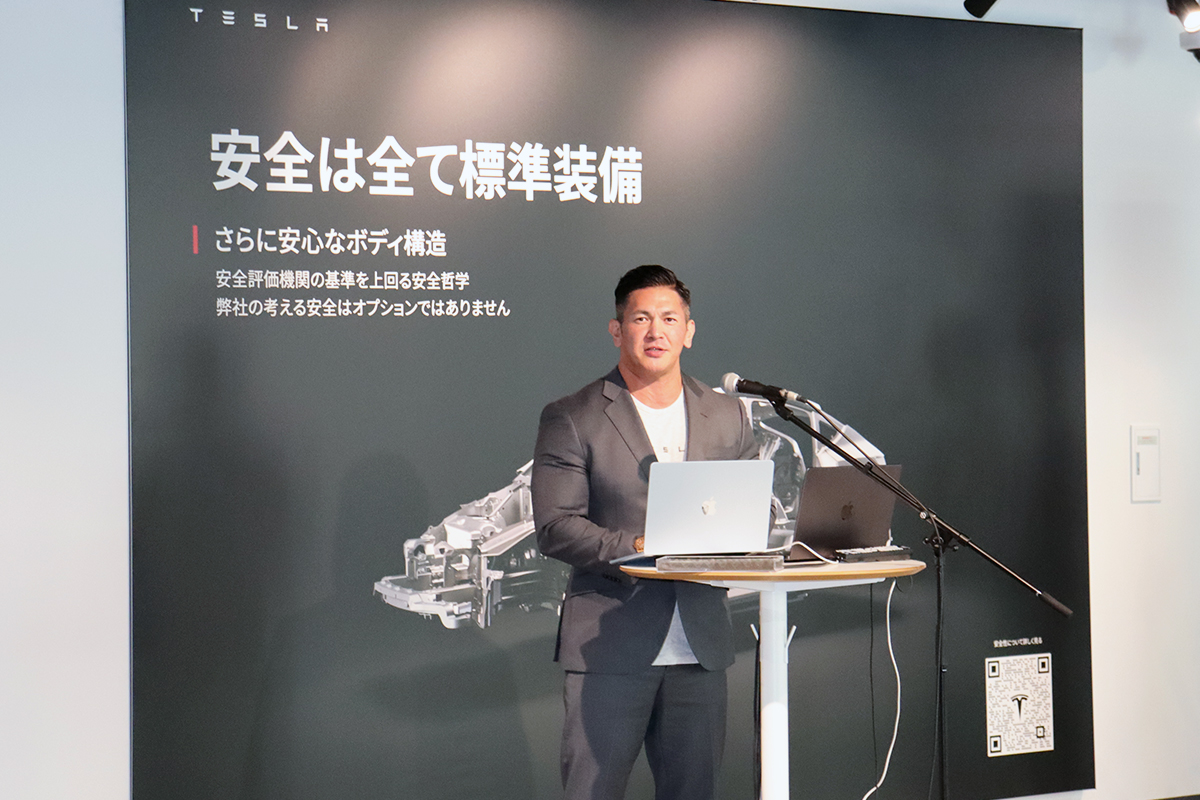 Tesla Japan合同会社・橋本理智社長が力説【写真：ENCOUNT編集部】