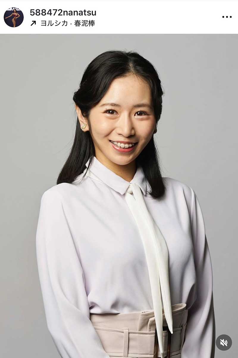 NHKの小林菜夏アナウンサー【写真：インスタグラム（＠588472nanatsu）より】