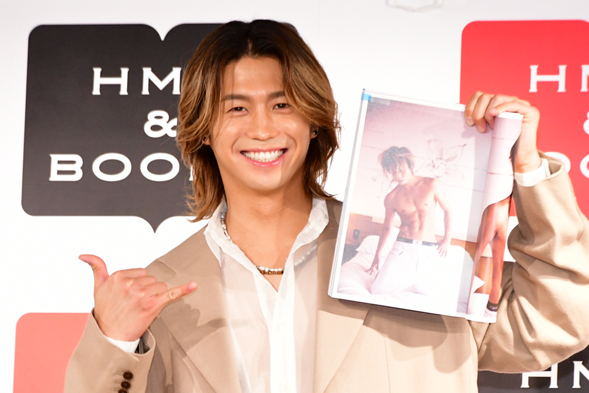 イベントに登壇したFANTASTICS from EXILE TRIBEの瀬口黎弥【写真：ENCOUNT編集部】