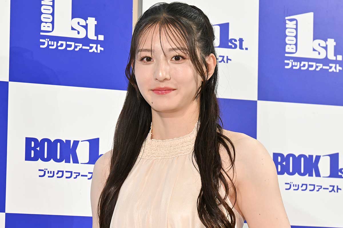 囲み取材に応じた宮原華音【写真：ENCOUNT編集部】