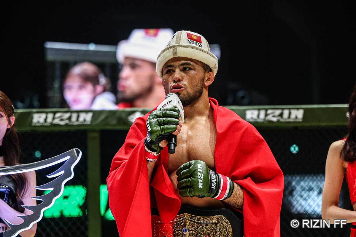「最強の相手と対戦したい」と呼びかけたラジャブアリ・シェイドゥラエフ【写真:(C)RIZIN FF】