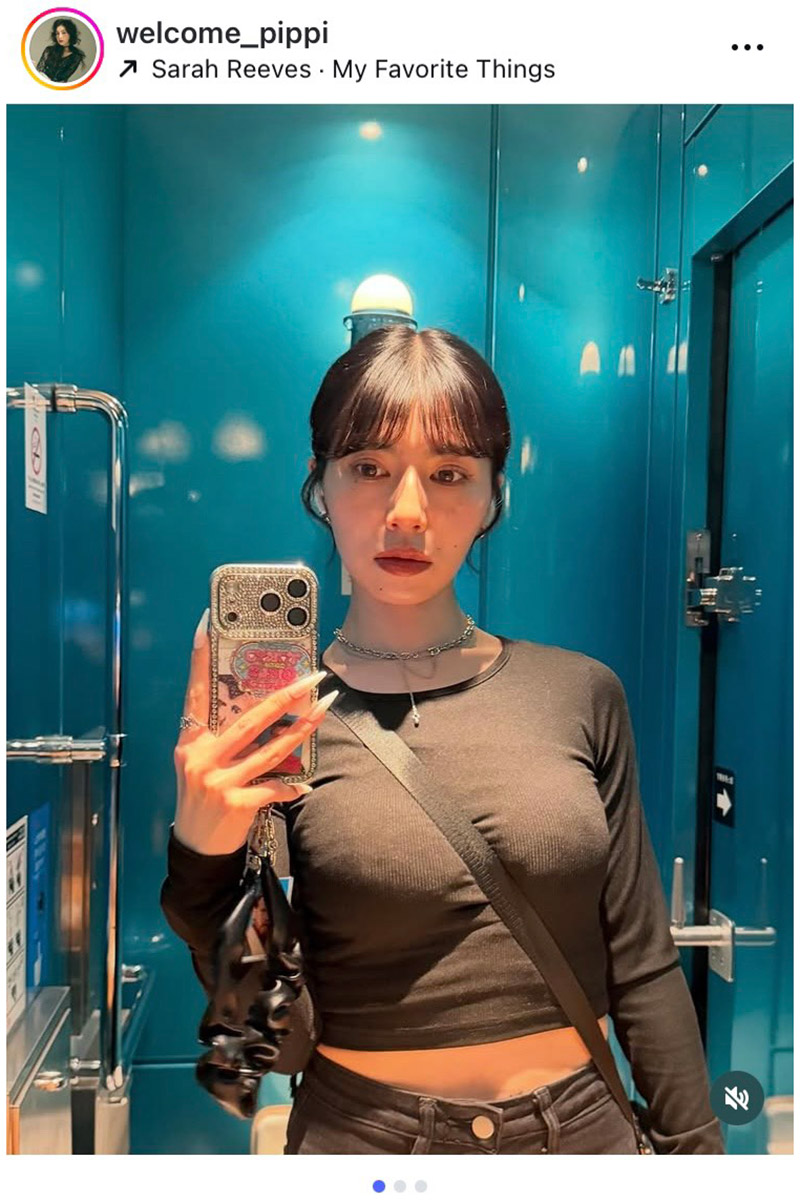 リンダカラー∞・りなぴっぴの実際の投稿【写真：インスタグラム（＠welcome_pippi）より】