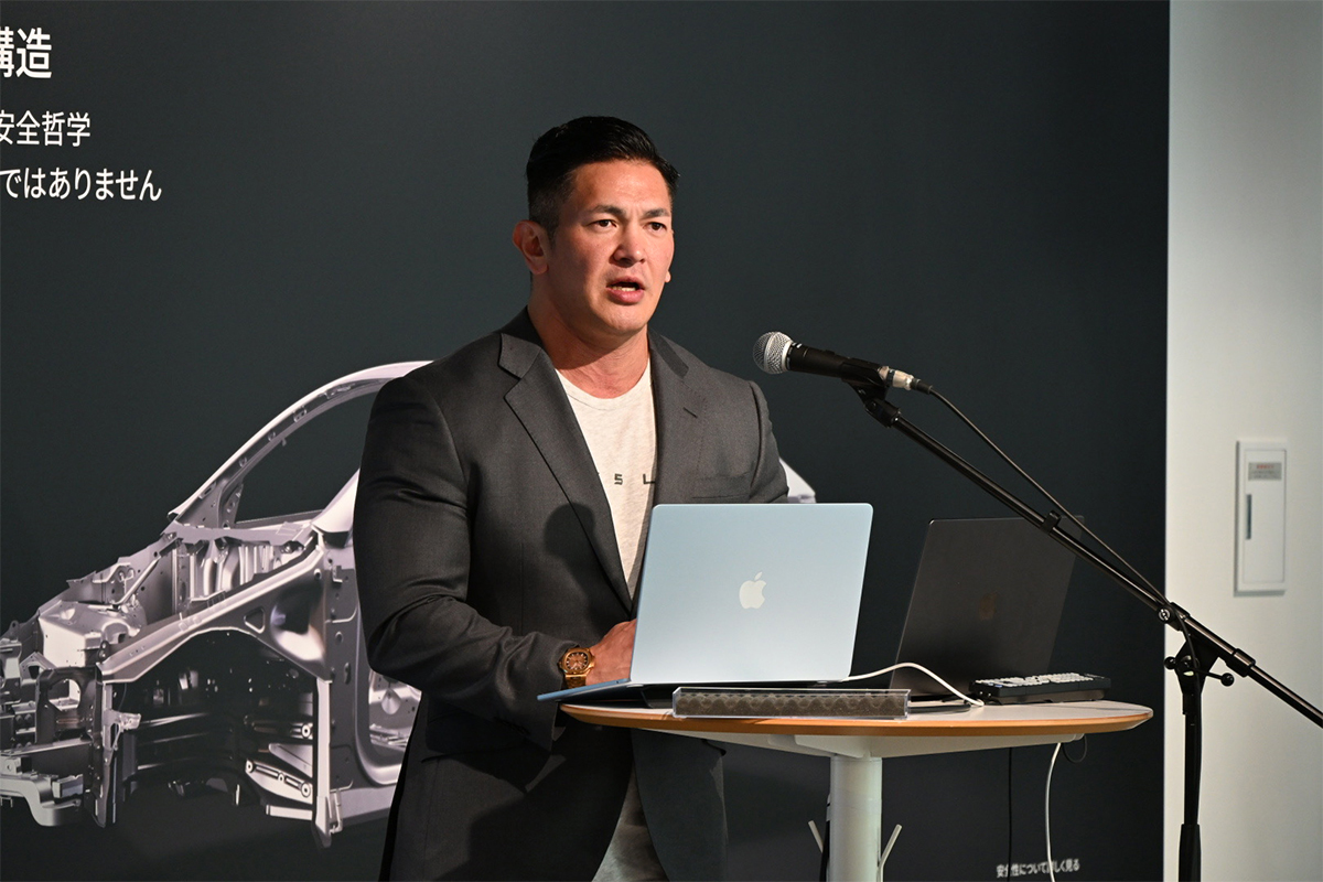 テスラの橋本理智社長【写真：ENCOUNT編集部】