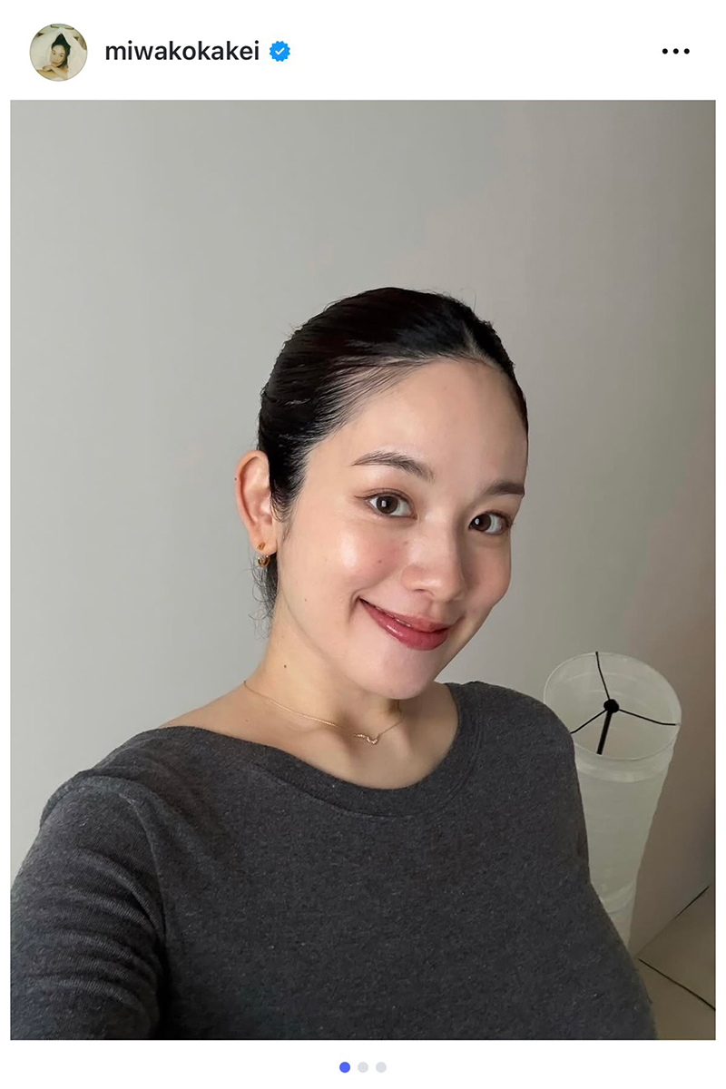 筧美和子の実際の投稿【写真：インスタグラム（＠miwakokakei）より】