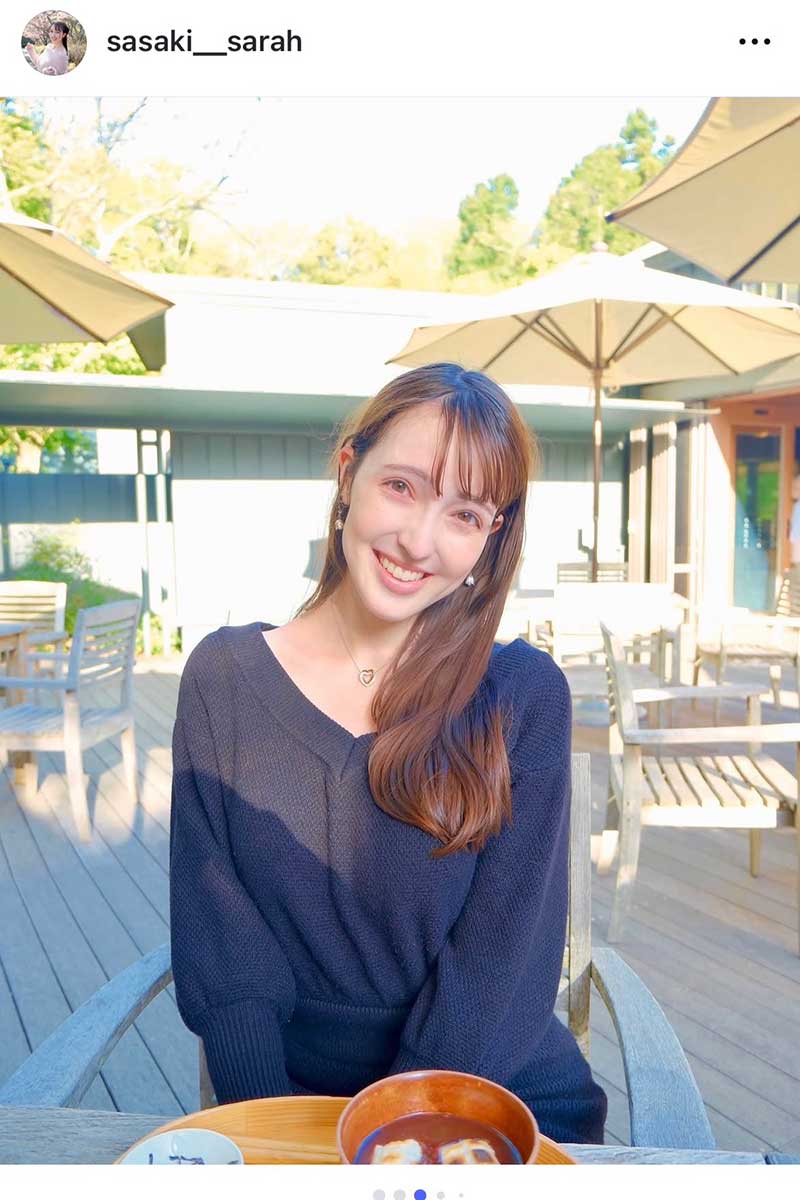 静岡朝日テレビ・佐々木沙羅アナの実際の投稿【写真：インスタグラム（@sasaki__sarah）より】
