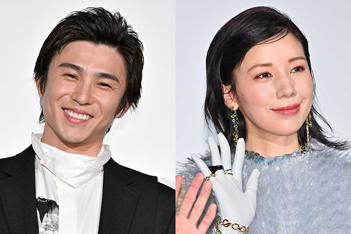 中尾明慶（左）と仲里依紗【写真：ENCOUNT編集部】